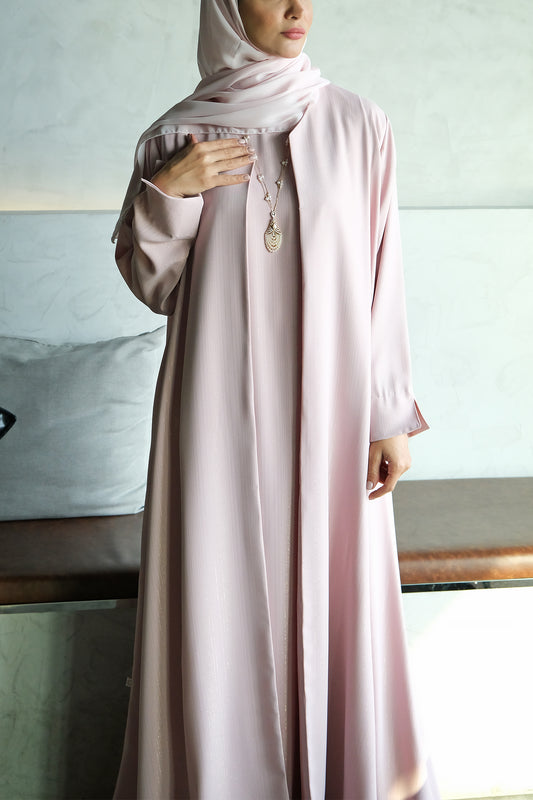 Basic Abaya - Light Pink