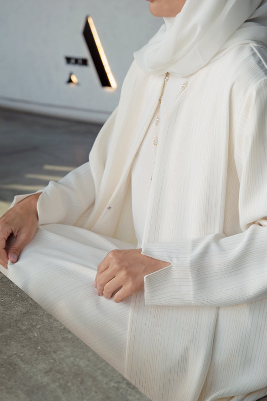 Basic Abaya - Off-White