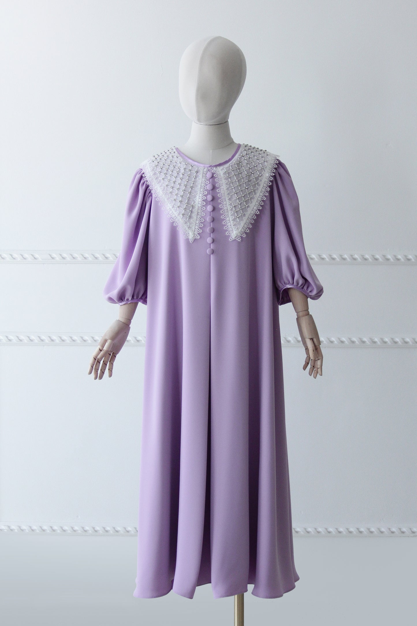 Eid 2022 Ages 10+  - Lavender - Organza Collar Dress W/Belt