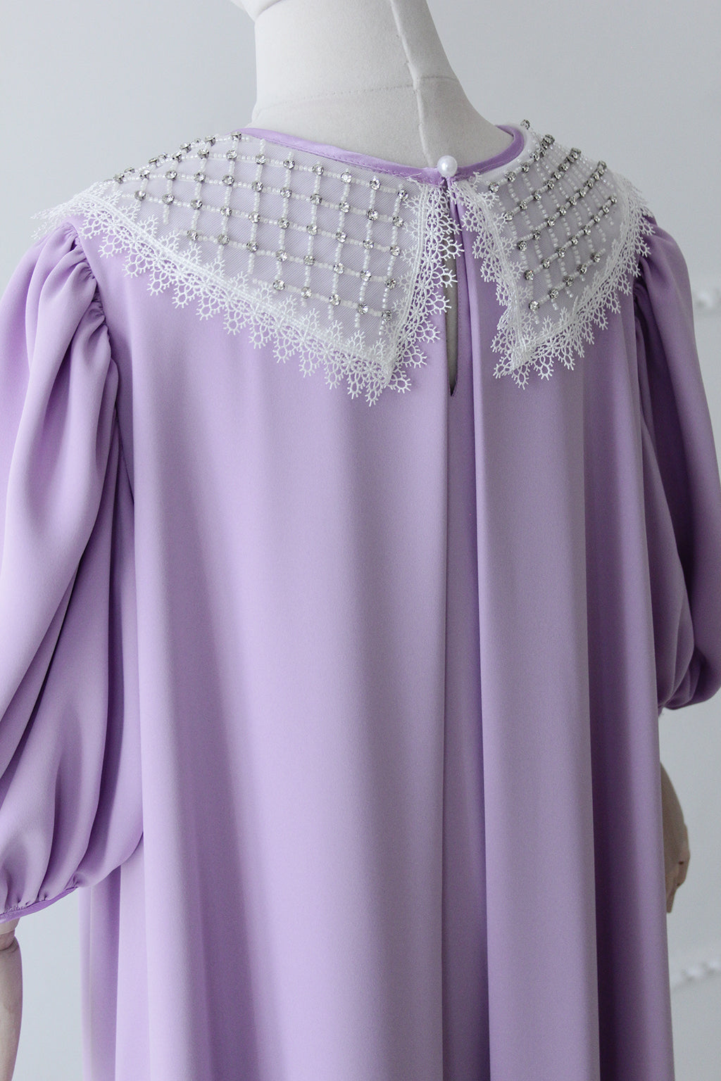 Eid 2022 Ages 10+  - Lavender - Organza Collar Dress W/Belt