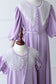 Eid 2022 Ages 10+  - Lavender - Organza Collar Dress W/Belt