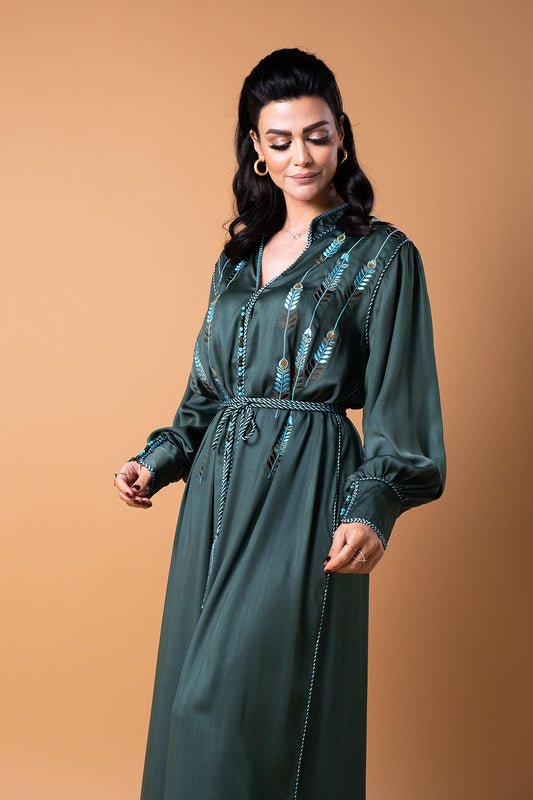 Autumn Kaftan - Royal Green