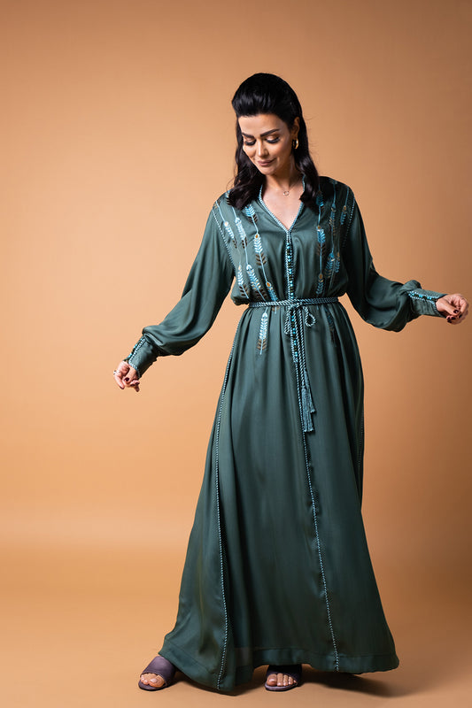 Autumn Kaftan - Royal Green