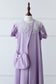 Eid 2022 - Lavender - Organza Collar Dress W/Purse