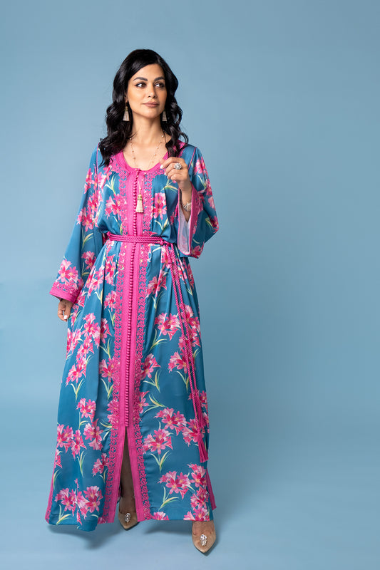 Moroccan Silk Kaftan 01