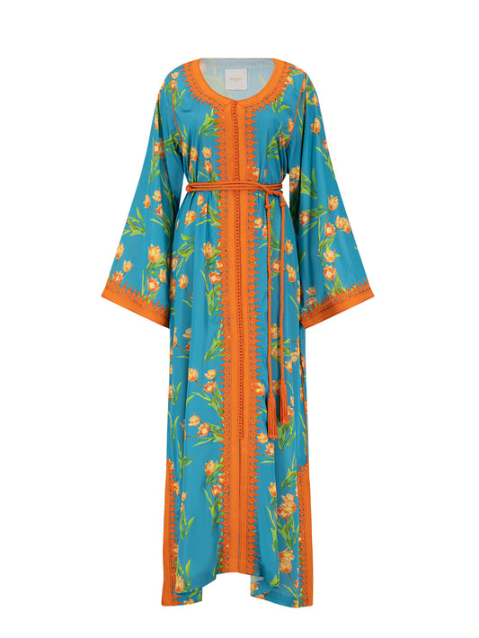 Moroccan Silk Kaftan 03