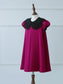 Eid 2022 - Fuchsia - Organza Collar Dress W/Purse